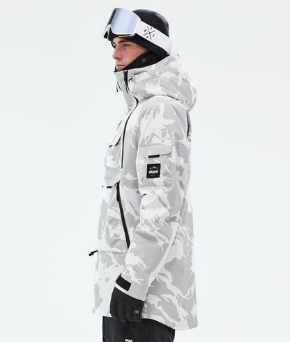 Snowboard Jacket Men Grey Camo
