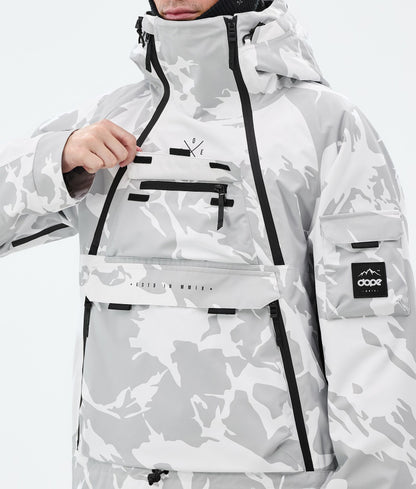 Snowboard Jacket Men Grey Camo