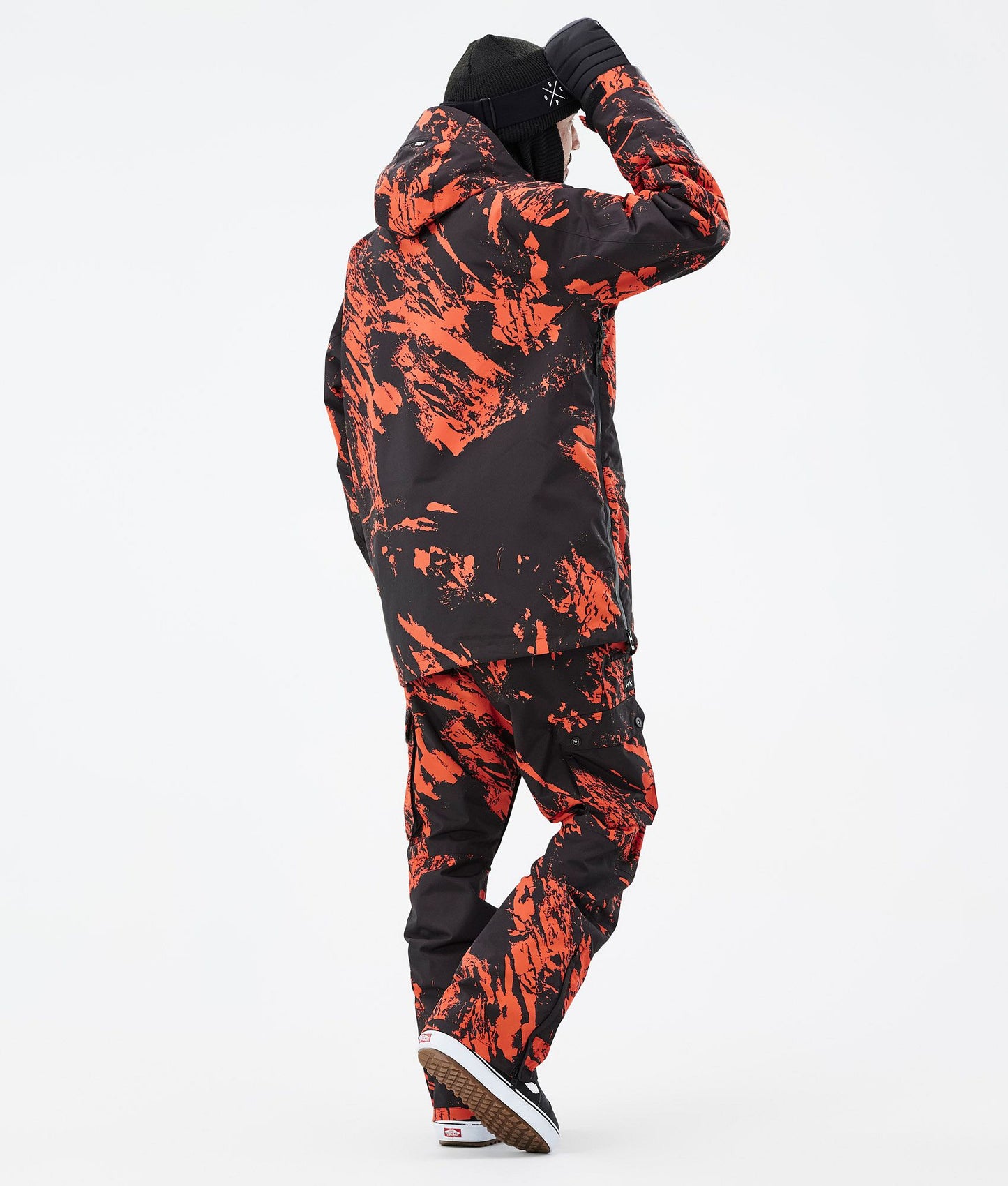 Snowboard Jacket Men Paint Orange