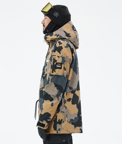 Snowboard Jacket Men Walnut Camo