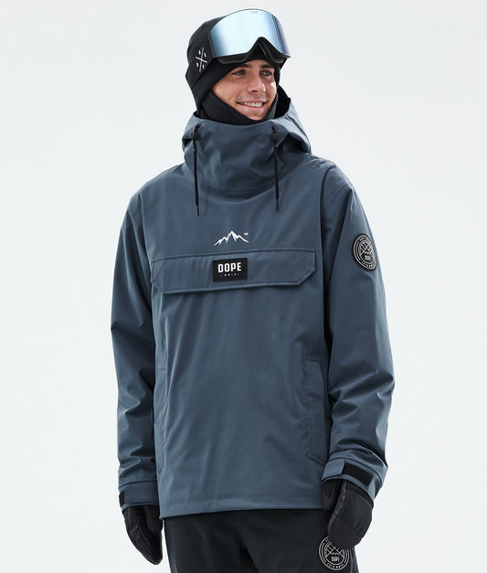 Snowboard Jacket Men Metal Blue