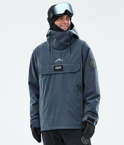 Snowboard Jacket Men Metal Blue