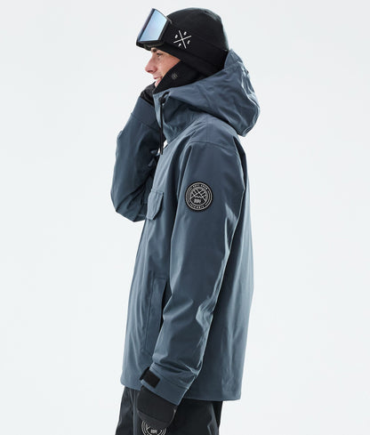 Snowboard Jacket Men Metal Blue