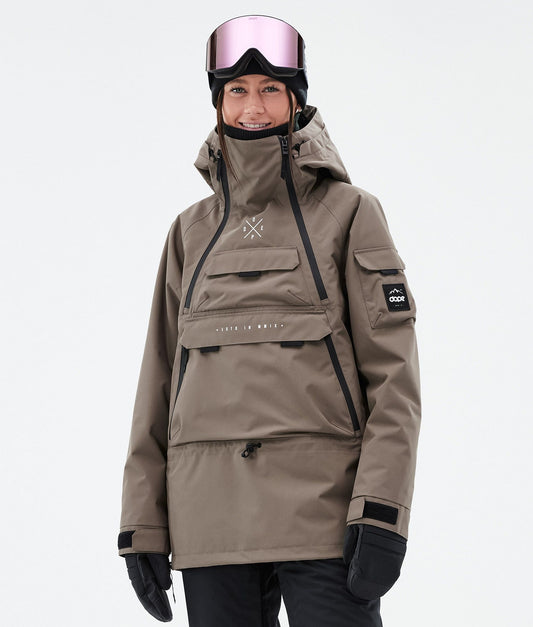 Snowboard Jacket Women Walnut