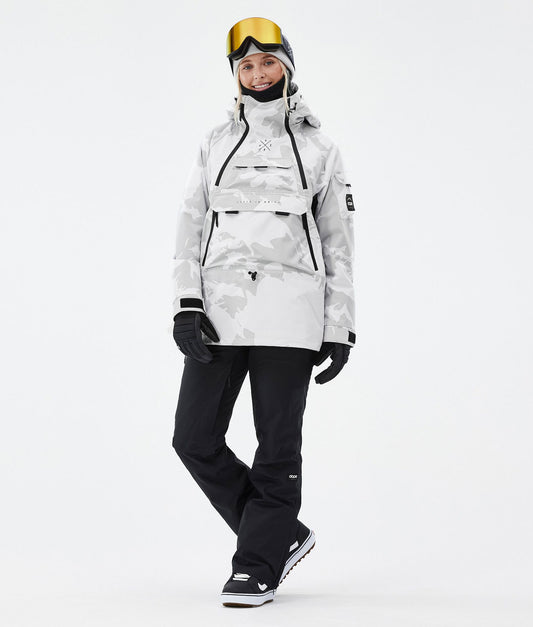 Snowboard Jacket Women Grey Camo