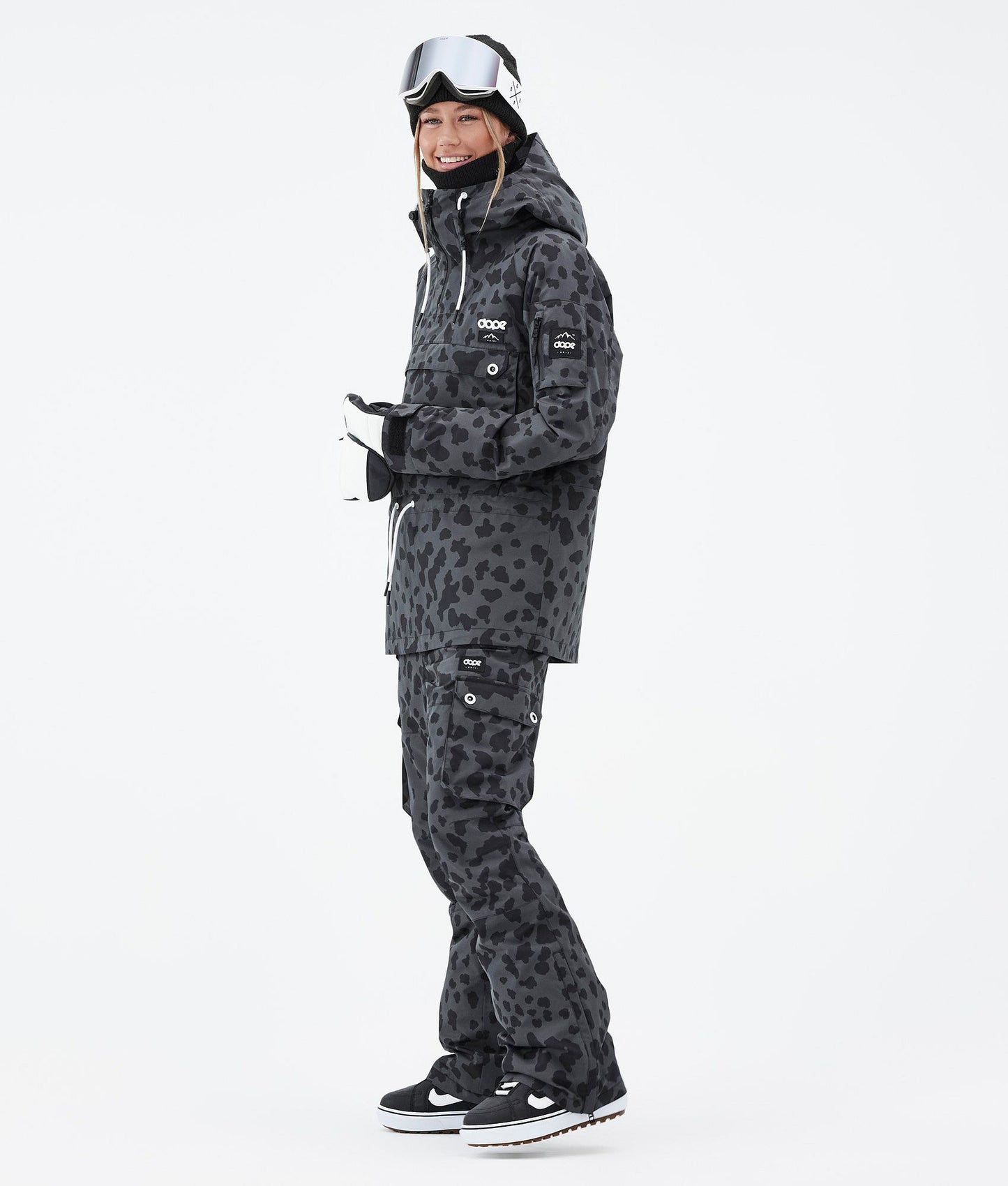 Snowboard Jacket Women Dots Phantom