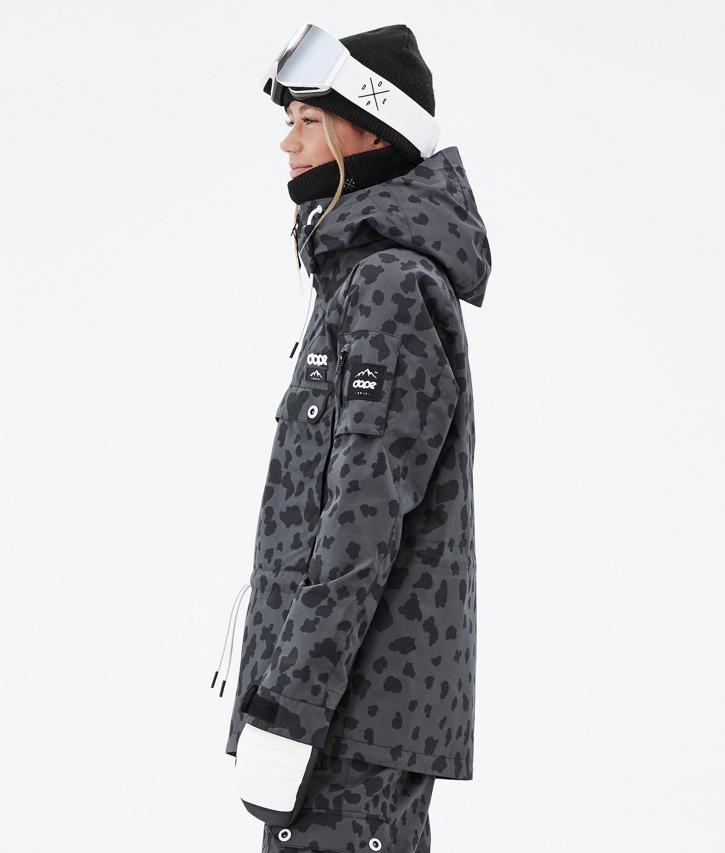 Snowboard Jacket Women Dots Phantom