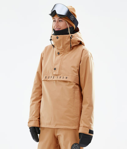 Snowboard Jacket Women Khaki Yellow