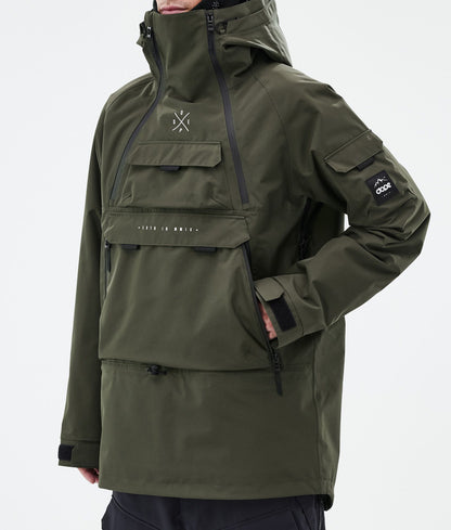Snowboard Jacket Men Olive Green