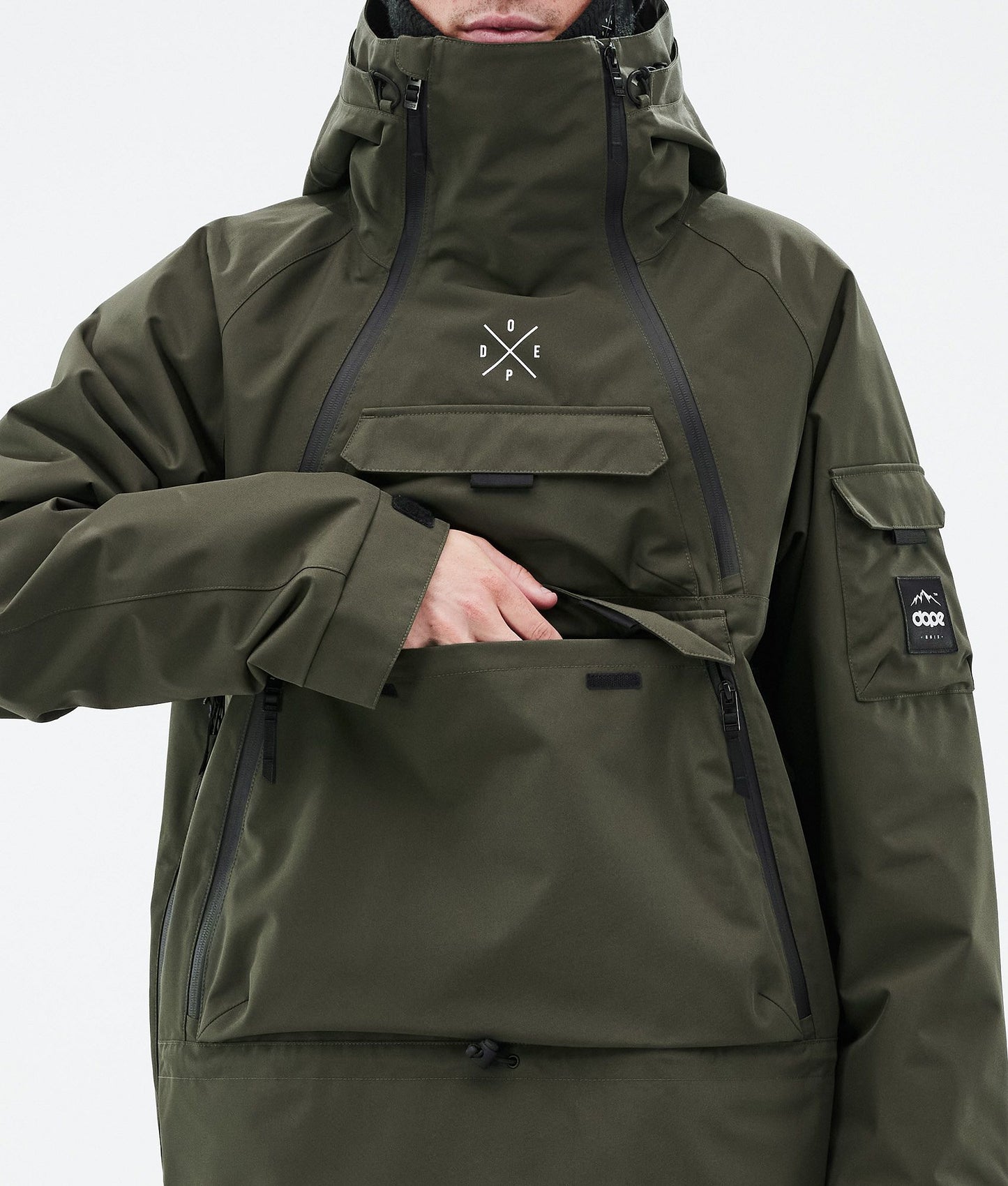 Snowboard Jacket Men Olive Green