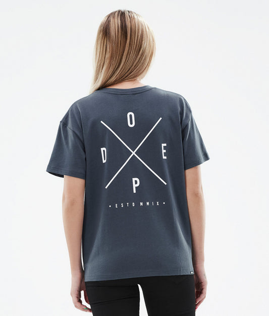 T-shirt Women 2X-Up Metal Blue
