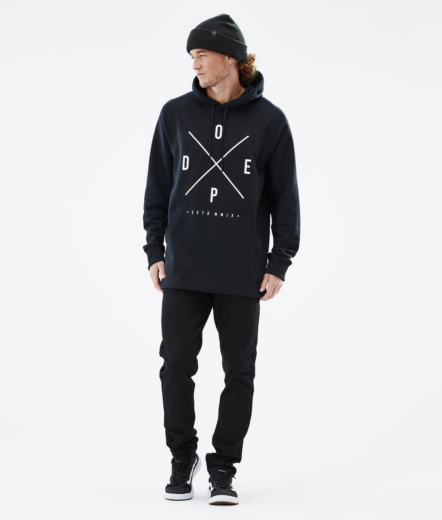 Hoodie Men 2X-Up Black
