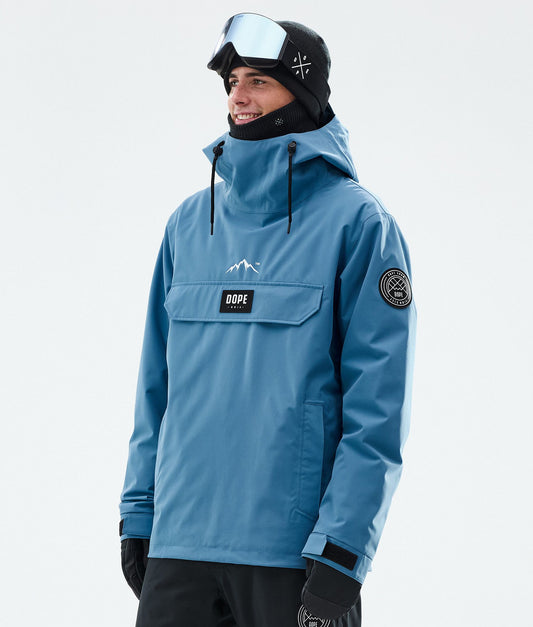 Snowboard Jacket Men Blue Steel