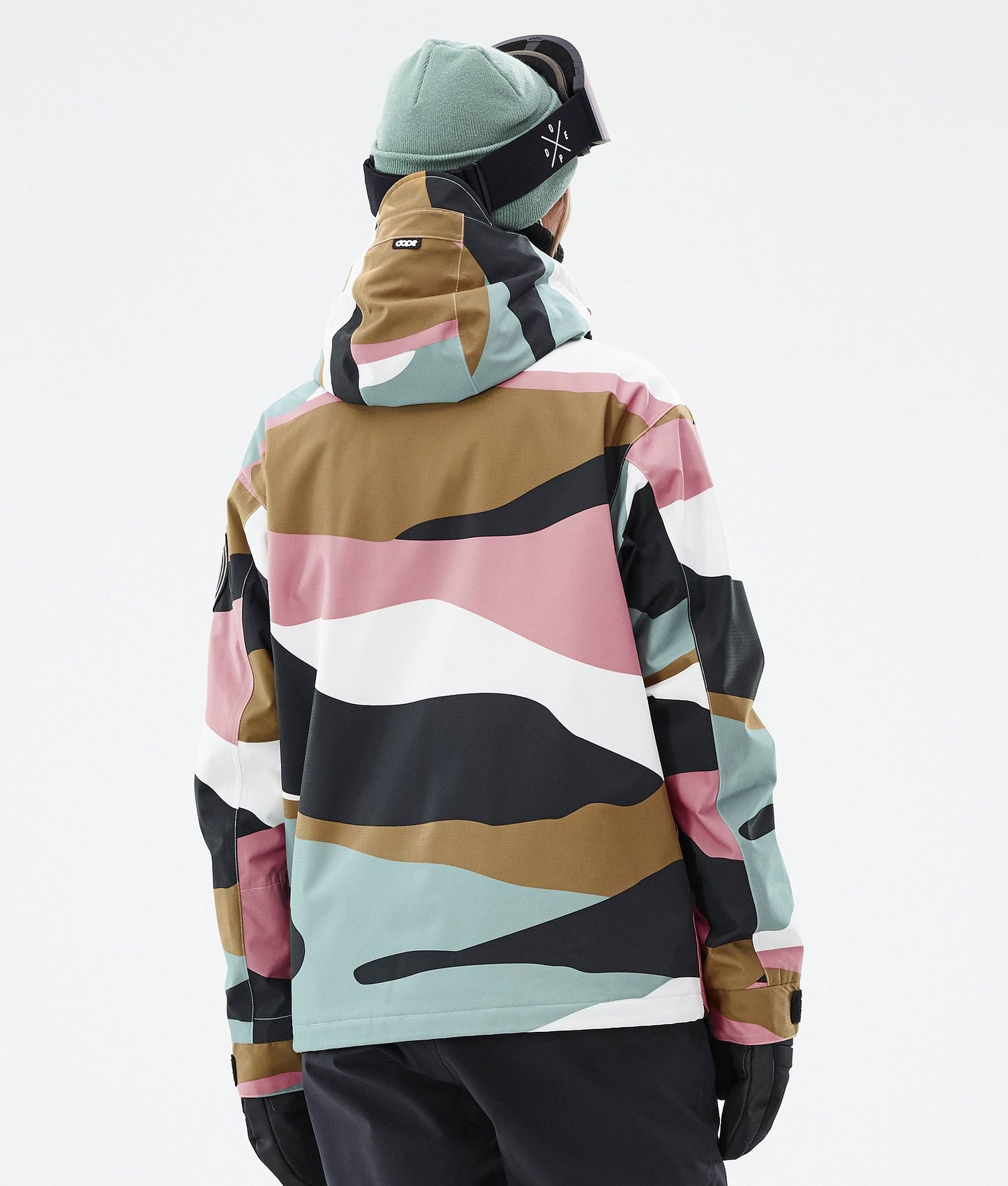 Snowboard Jacket Women Shards Gold Muted Pink