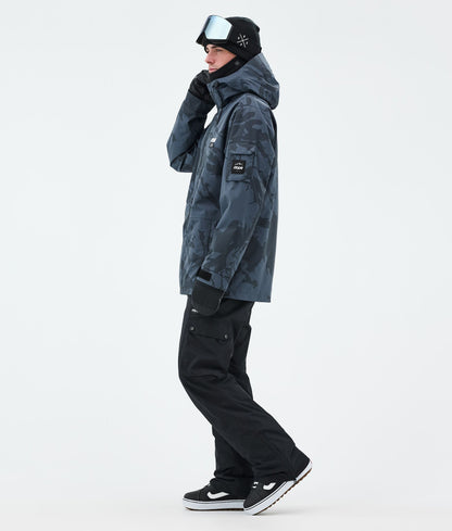 Snowboard Jacket Men Metal Blue Camo