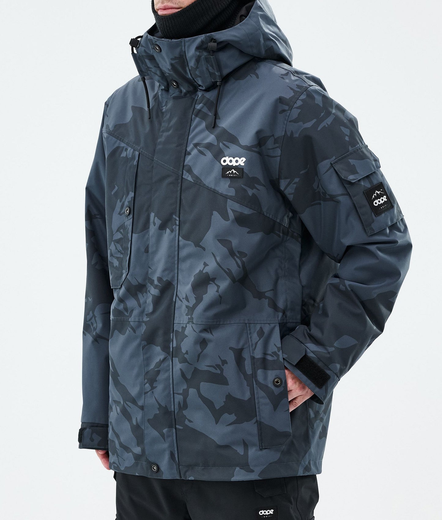 Snowboard Jacket Men Metal Blue Camo