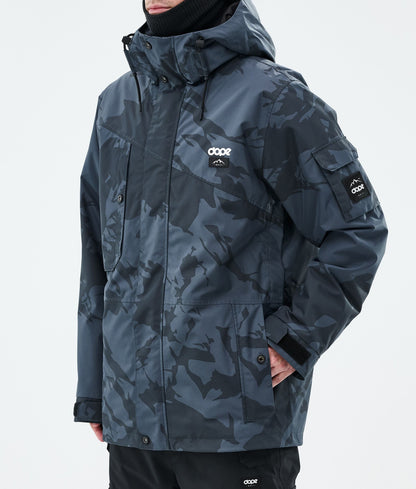 Snowboard Jacket Men Metal Blue Camo