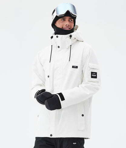 Snowboard Jacket Men Old White