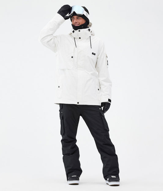 Snowboard Jacket Men Old White