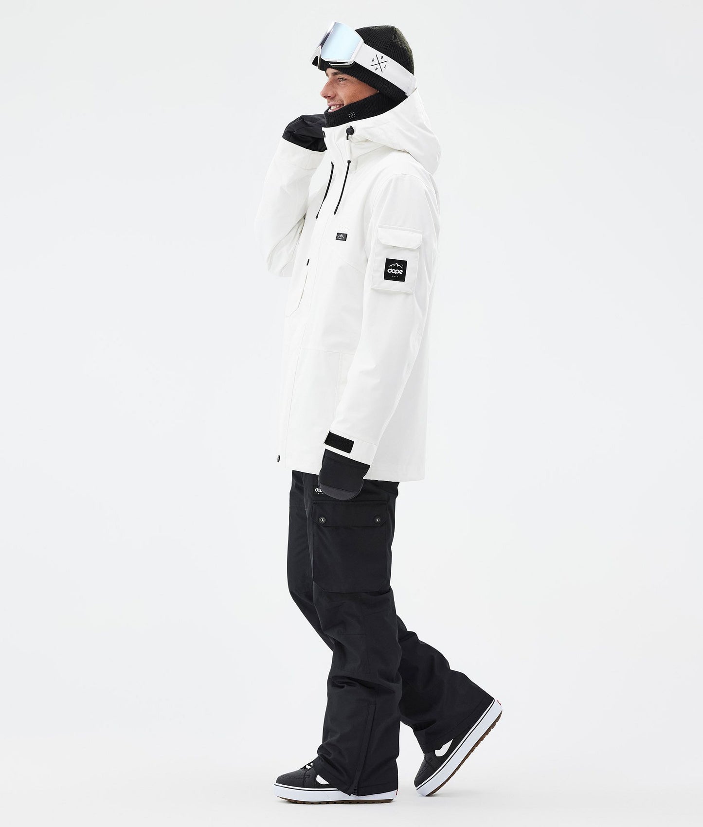 Snowboard Jacket Men Old White