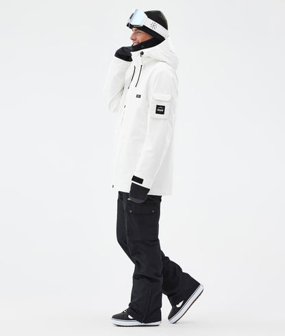 Snowboard Jacket Men Old White