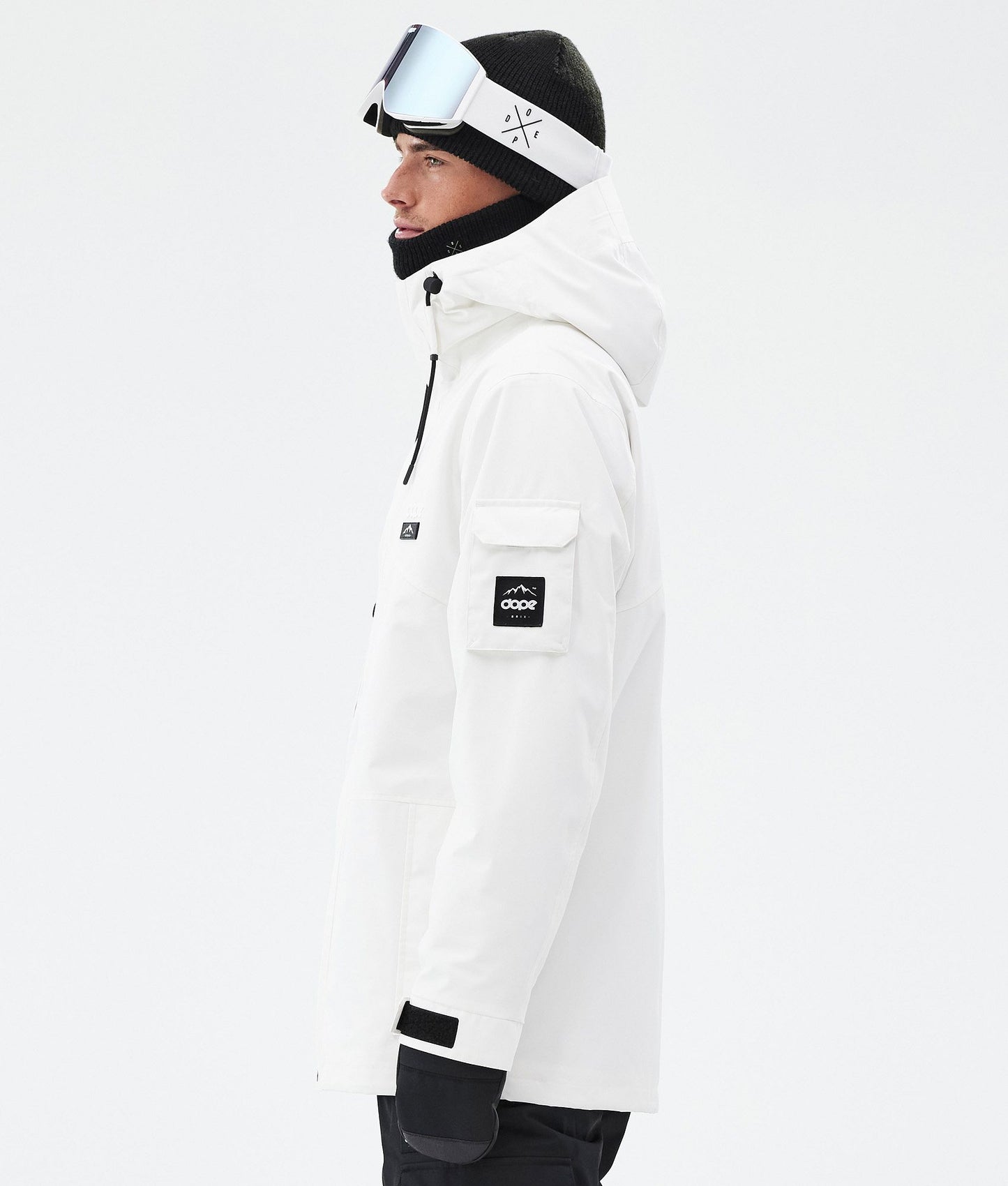 Snowboard Jacket Men Old White
