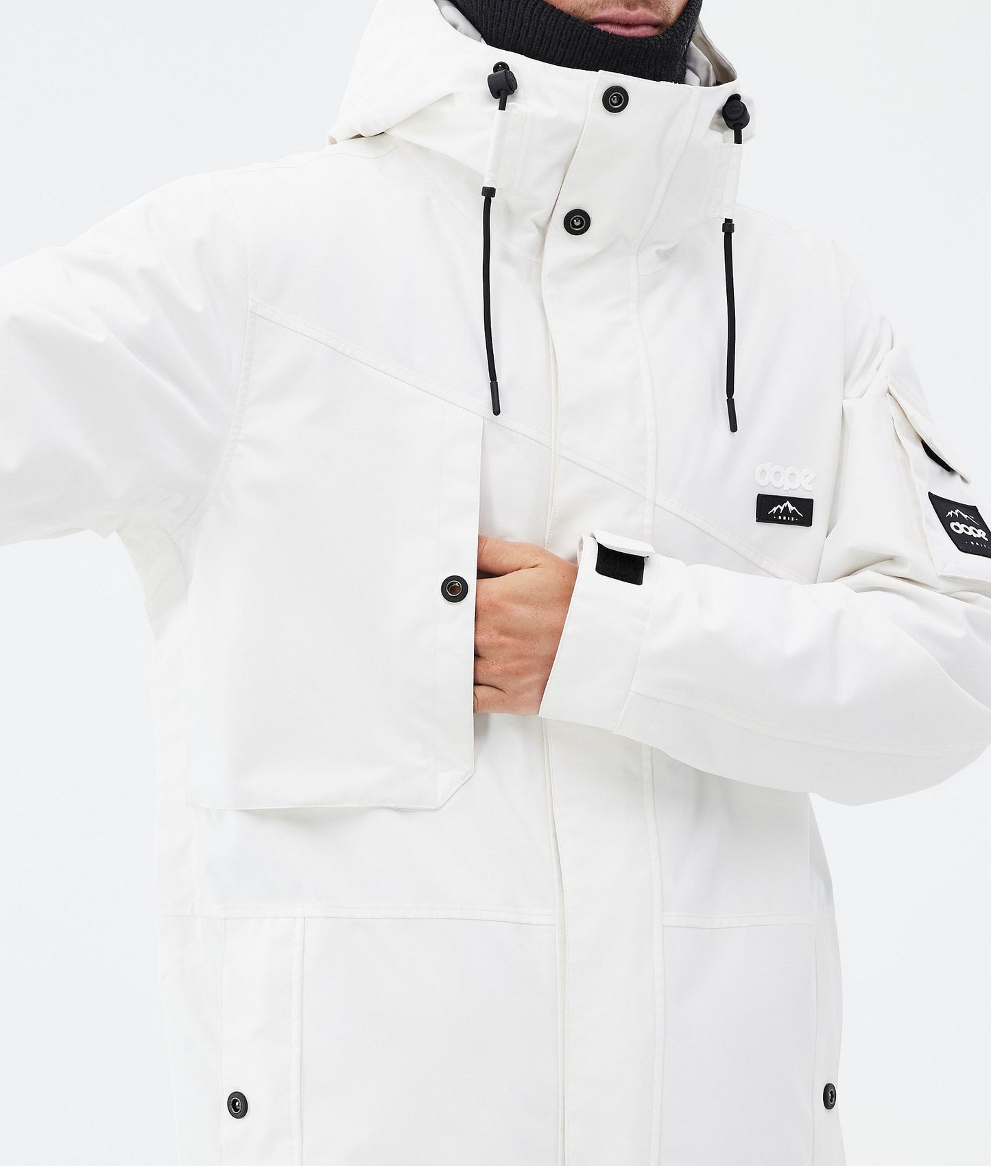 Snowboard Jacket Men Old White