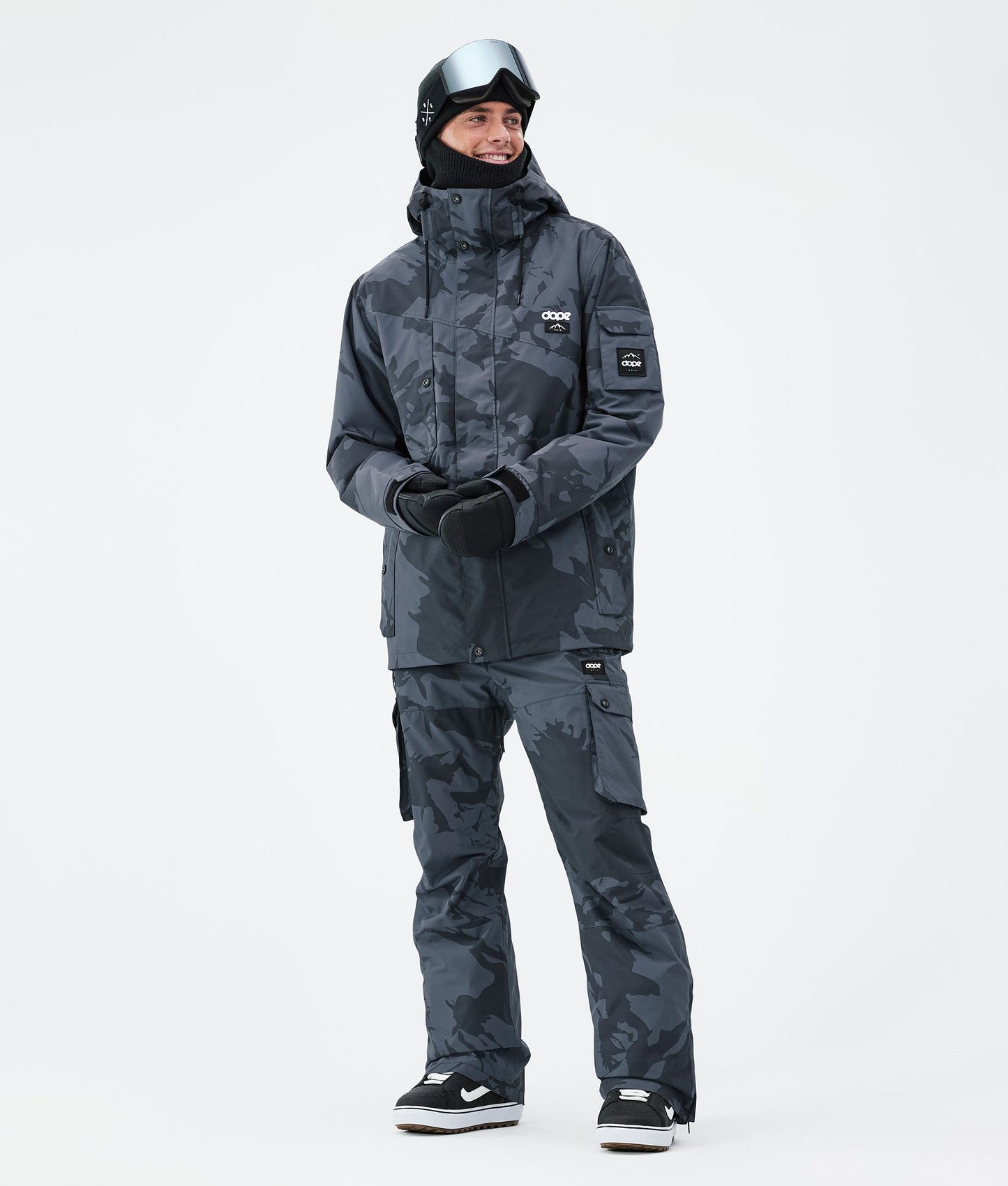 Snowboard Pants Men Metal Blue Camo