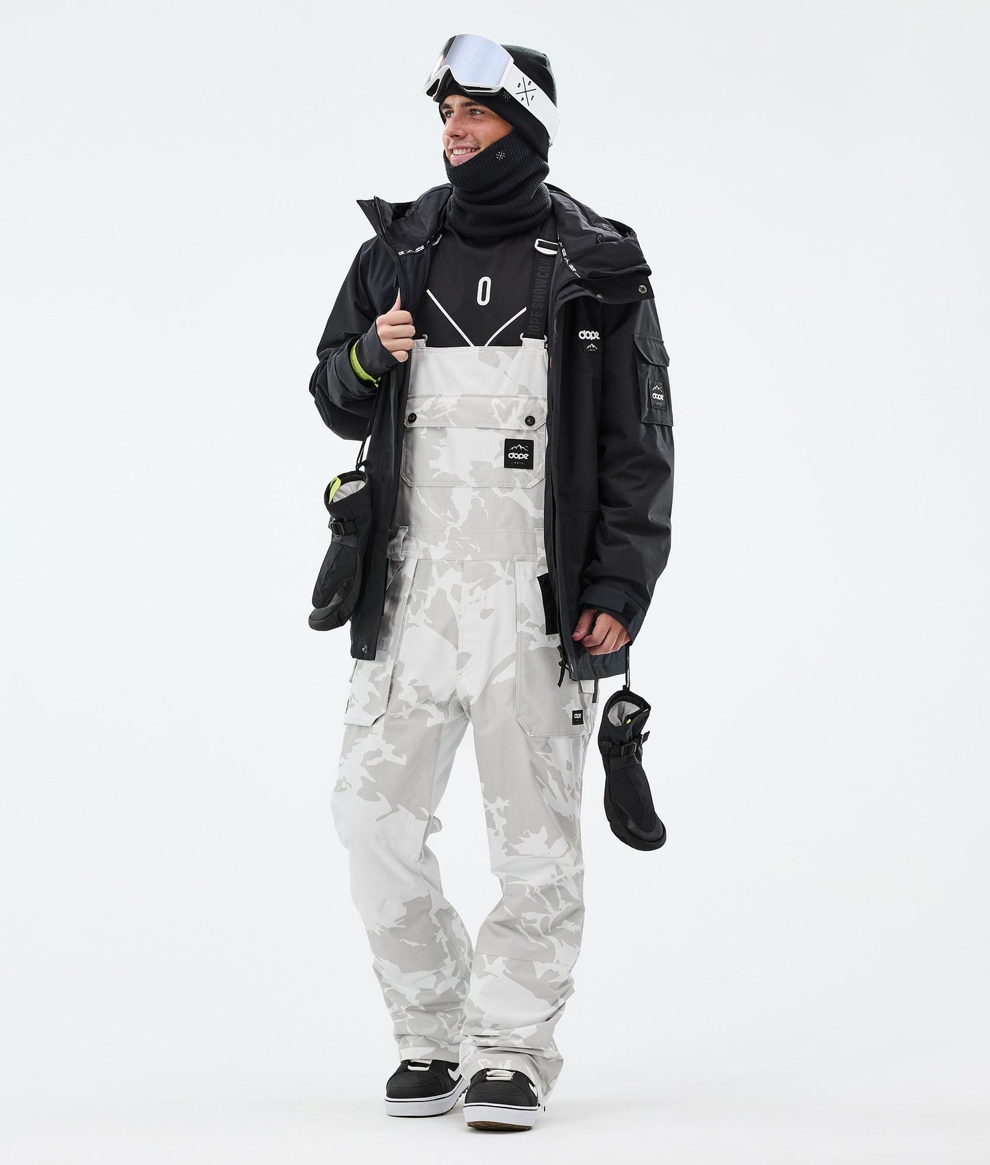 Snowboard Pants Men Grey Camo