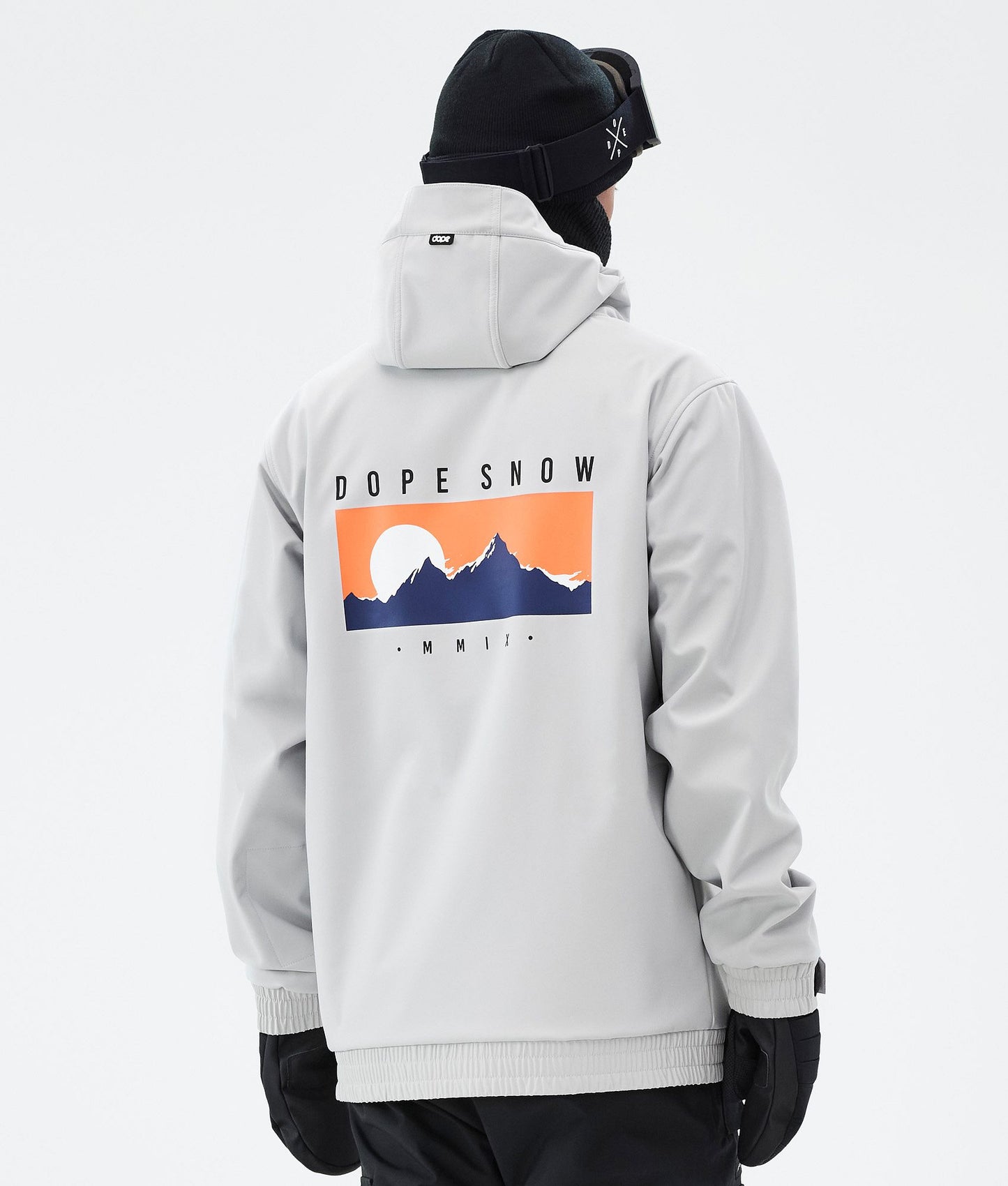 Snowboard Jacket Men Silhouette Light Grey