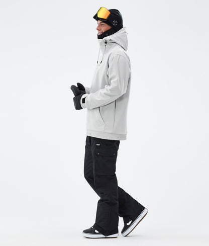 Snowboard Jacket Men Silhouette Light Grey