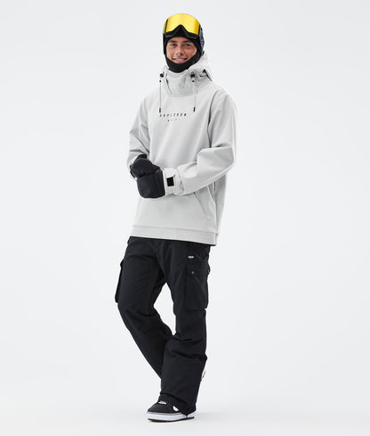 Snowboard Jacket Men Silhouette Light Grey