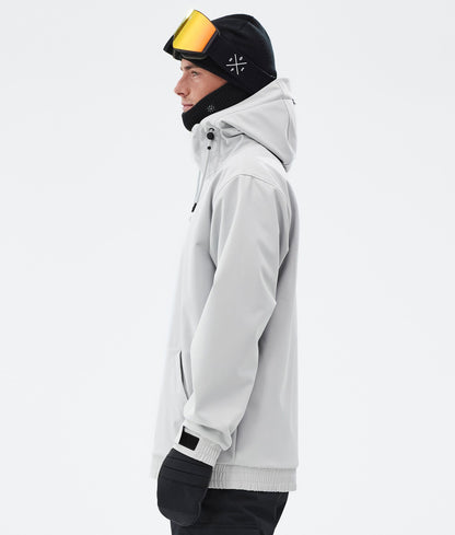 Snowboard Jacket Men Silhouette Light Grey