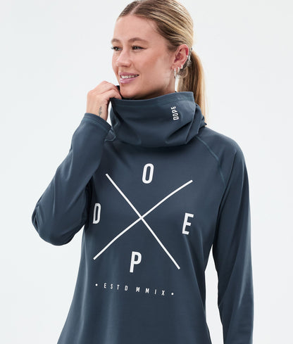 Base Layer Top Women 2X-Up Metal Blue