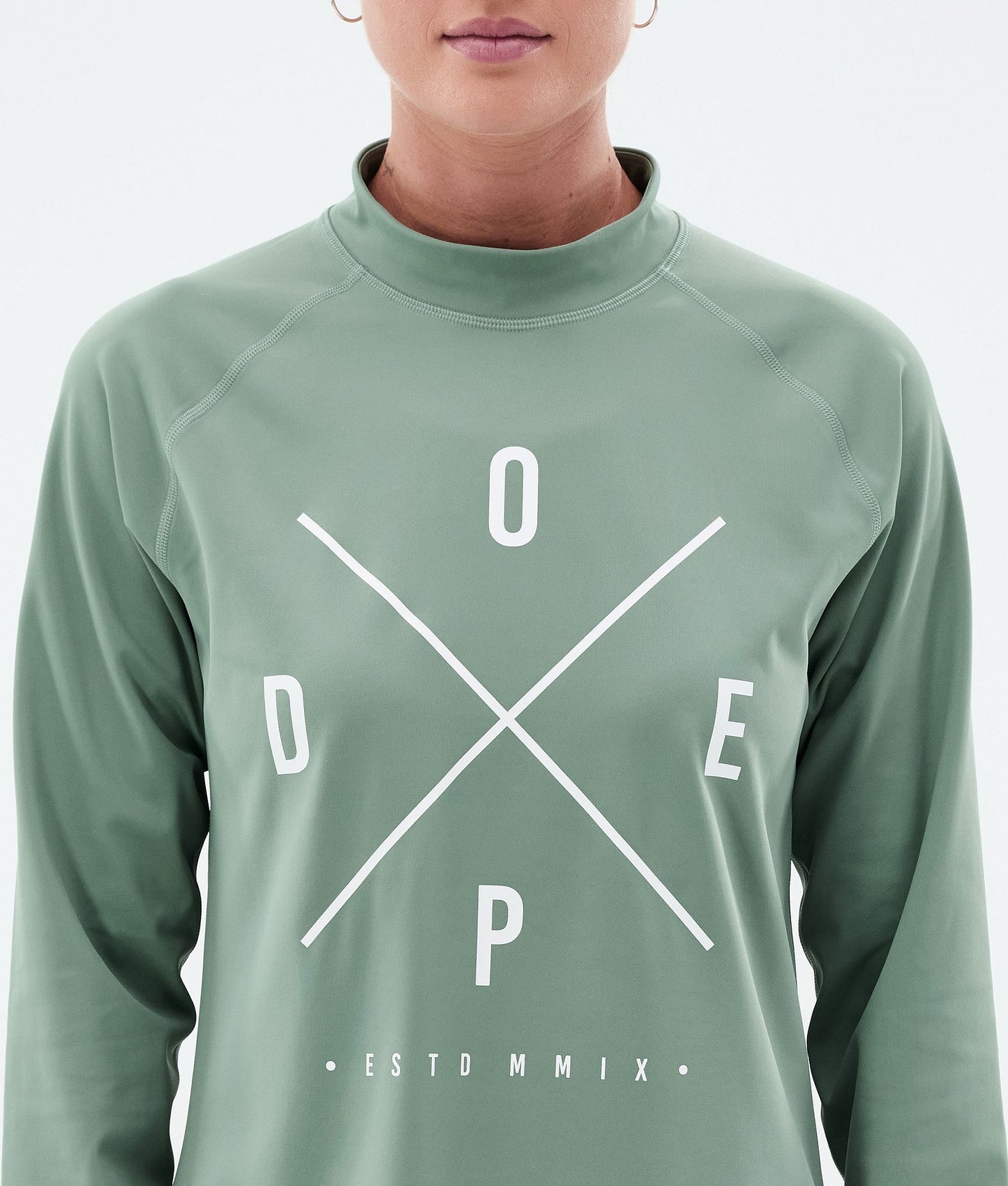 Base Layer Top Women 2X-Up Faded Green