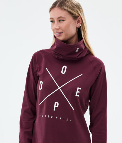 Base Layer Top Women 2X-Up Burgundy