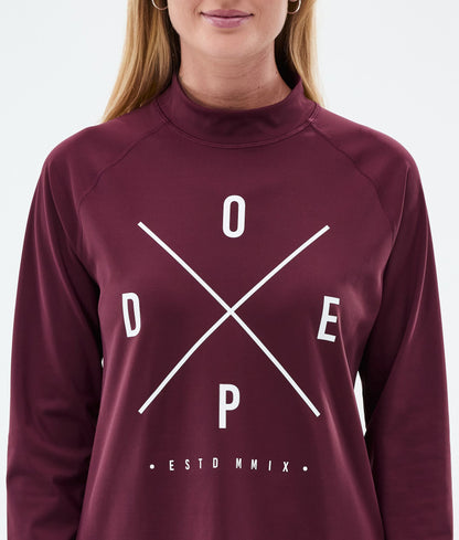 Base Layer Top Women 2X-Up Burgundy