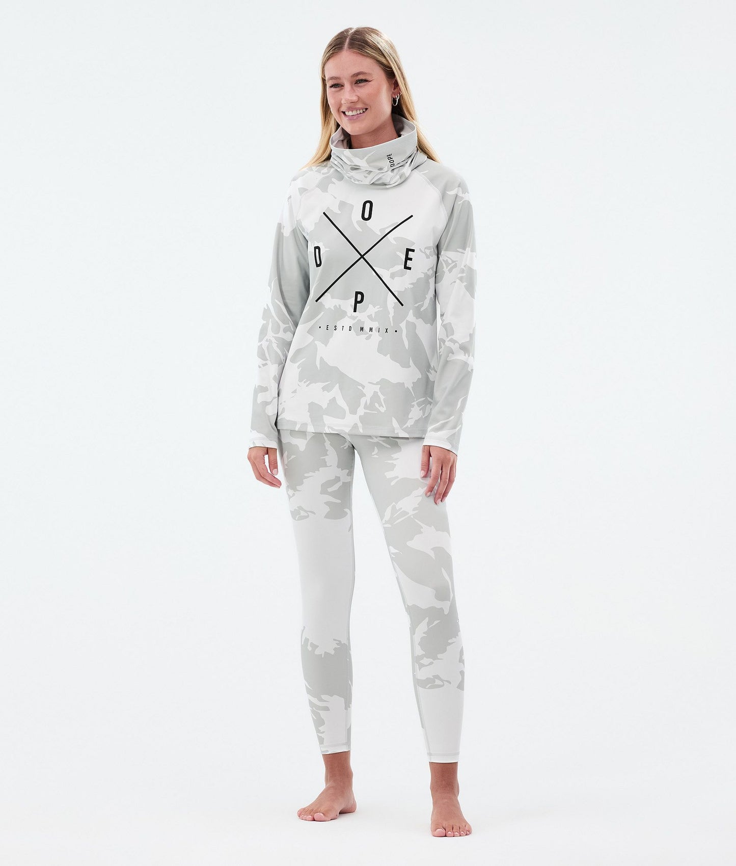 Base Layer Pant Women 2X-Up Grey Camo