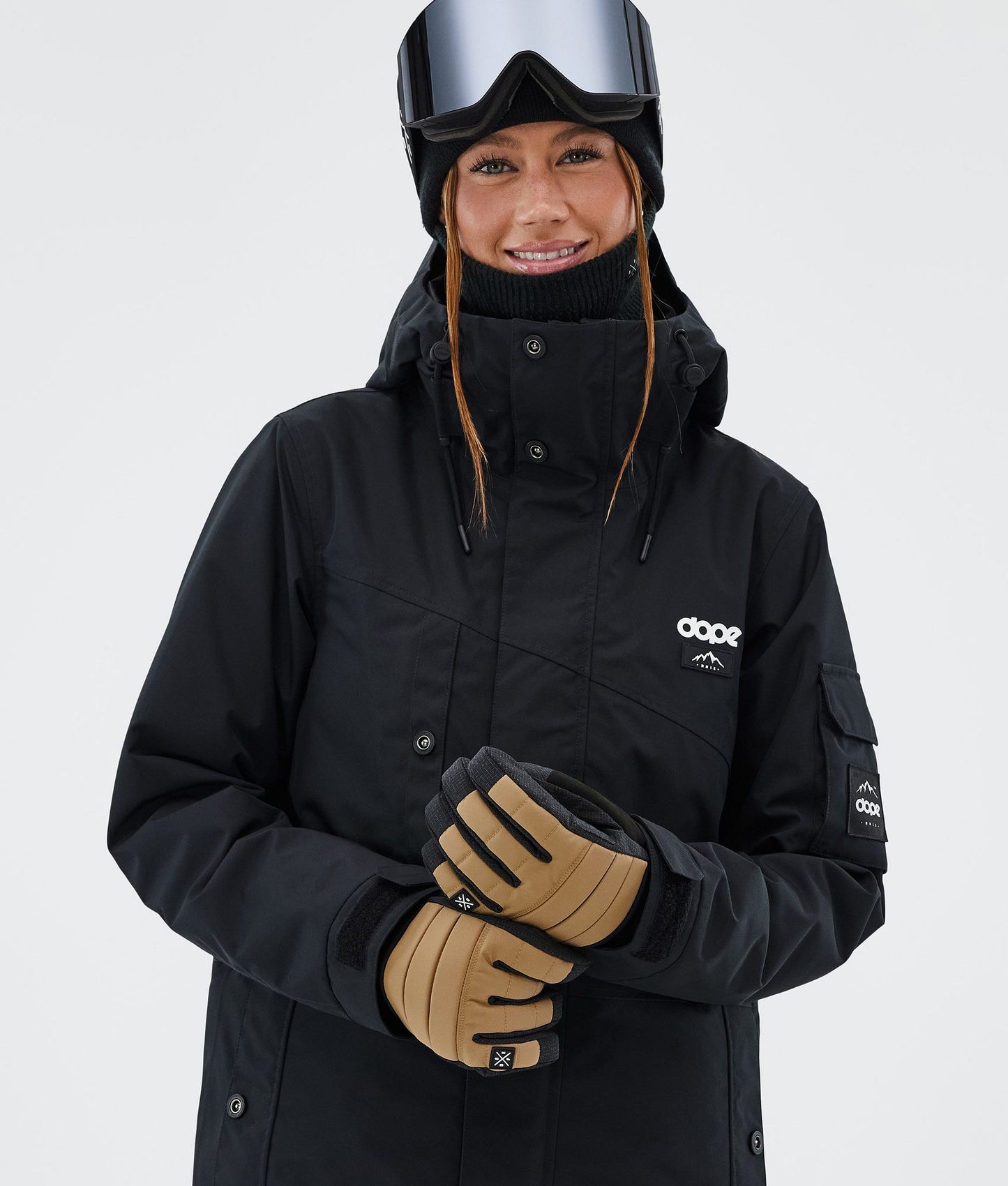 Ski Gloves Gold