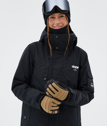 Ski Gloves Gold