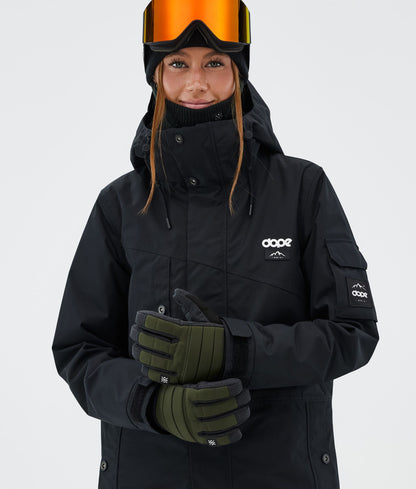Ski Gloves Olive Green