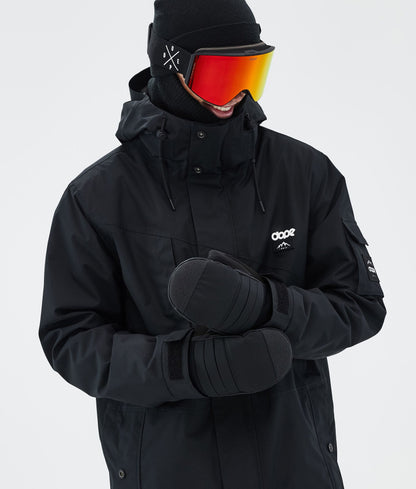 Snow Mittens Black