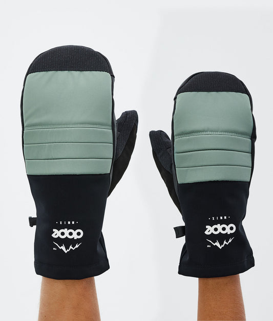 Snow Mittens Faded Green