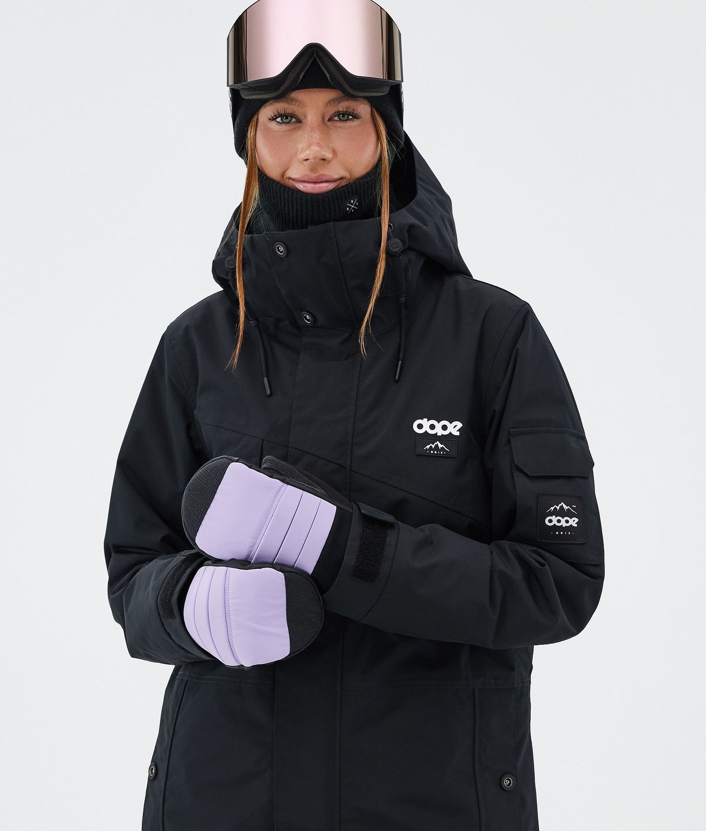 Snow Mittens Faded Violet