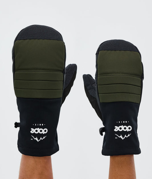 Snow Mittens Olive Green