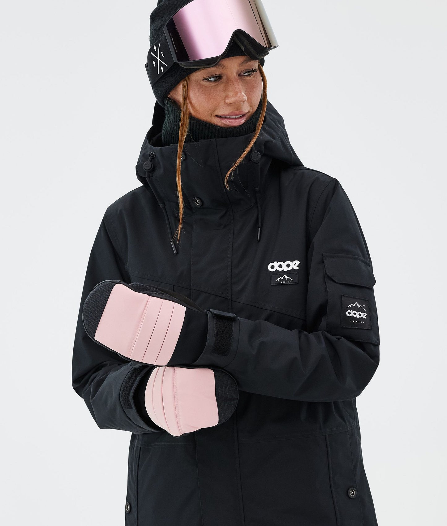 Snow Mittens Soft Pink