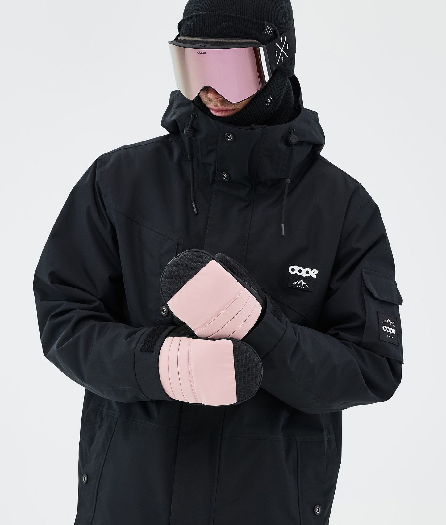 Snow Mittens Soft Pink