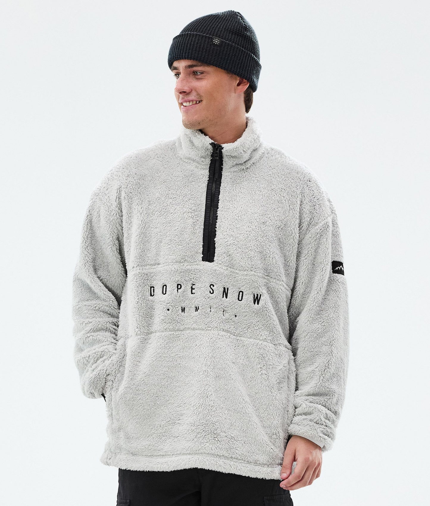 Fleece Sweater Men Light Grey