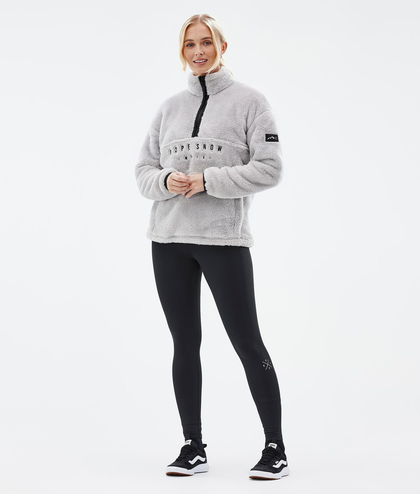 Fleece Sweater Women Light Grey