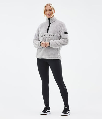 Fleece Sweater Women Light Grey